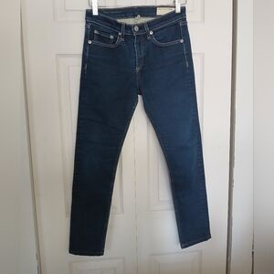 RAG & BONE High Rise Dark Skinny Jeans, Size 27